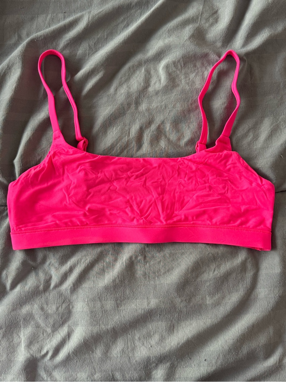 SKIMS fits everybody scoop neck bralette in flamingo